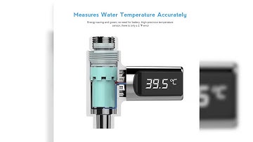 LED Display Water Shower Thermometer Self-Generating Electricity Water Temperature Monitor