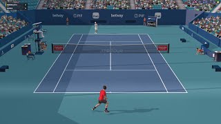 Roger Federer VS Andy Roddick | MIAMI Open | Full Ace Tennis Simulator | Gameplay