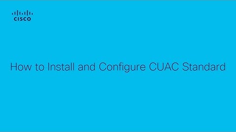 How To Install and Configure CUAC Standard (Cisco Unified Attendant Console Standard)