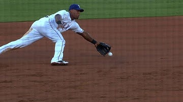 KC@TEX: Beltre makes great diving stop in the 2nd