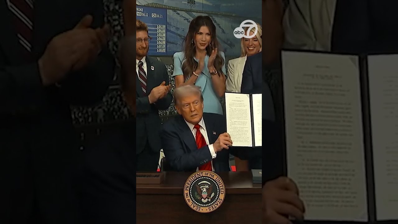 Trump Signs Executive Order Creating Task Force For 2028 Olympics In Los Angeles