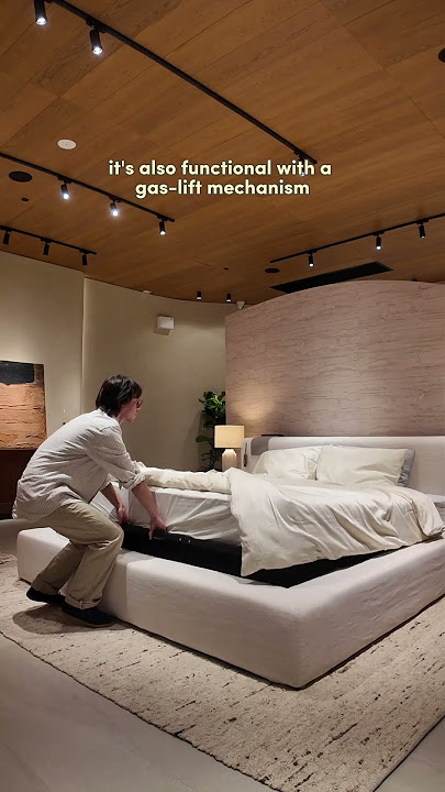 Dawson: sleek, low-profile design with ample hidden storage, perfect for your home ☁️ #storagebed