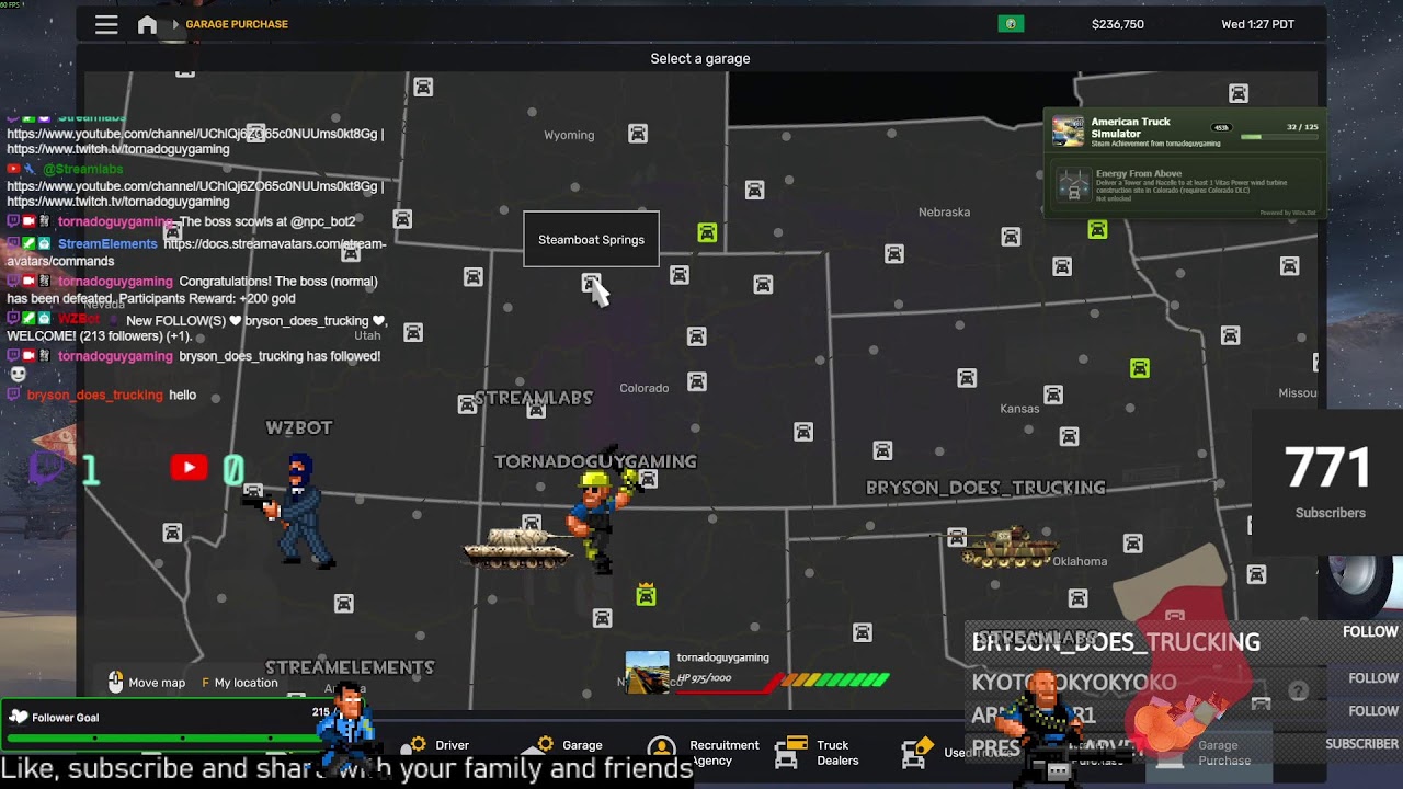 american truck simulator | trucking across america | relaxed driving & chat