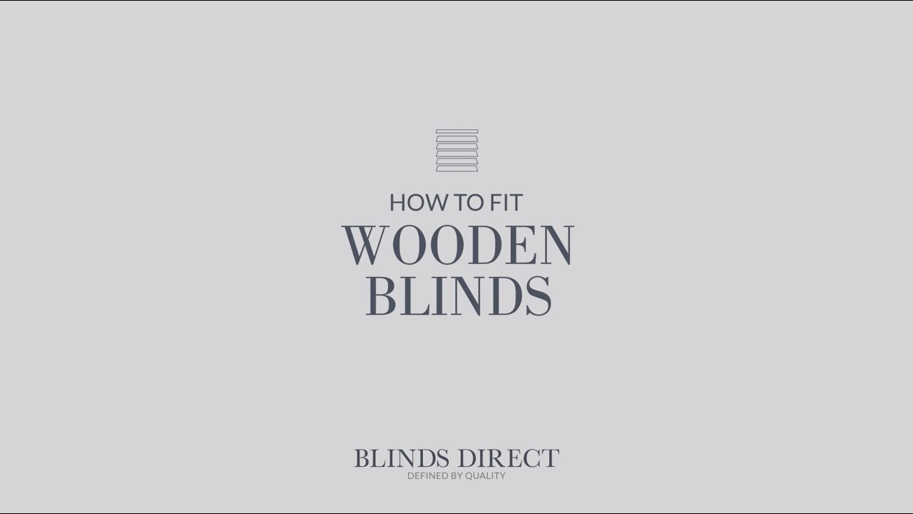 How to fit Wooden blinds Blinds Direct YouTube