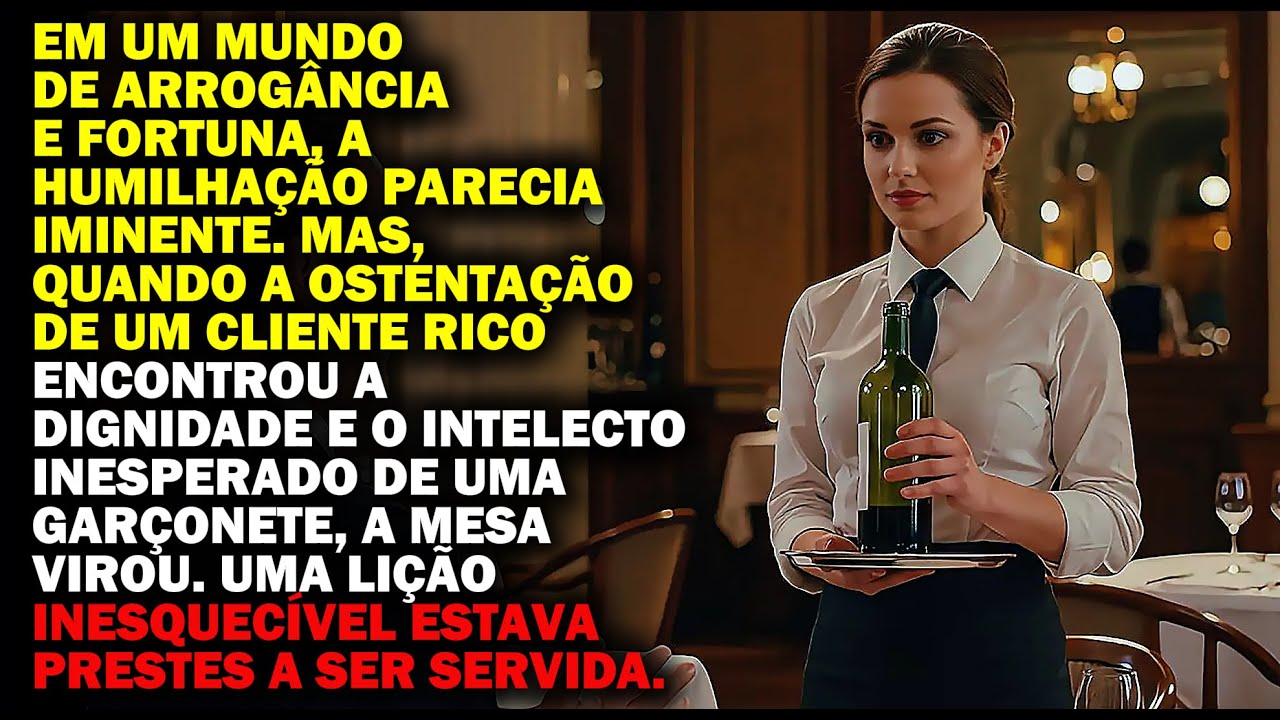 CLIENTE RICO QUIZ HUMILHAR GARÇONETE EM FRANCÊS, MAS ELA O DESMORALIZOU ...