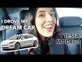 TEST DRIVING MY DREAM CAR (TESLA MODEL 3) | December Vlog