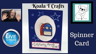 How to make a Suspended Spinner Card TUTORIAL / Back to School Spinner Card