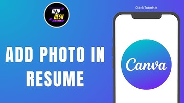 How to Add Photo in Canva Resume