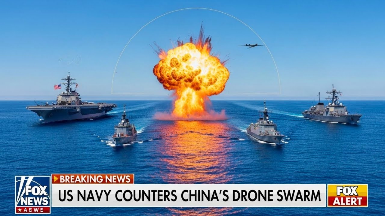 Chinese Underwater Drone Swarm Traps US Carrier — Then THIS Happens  US Navy vs China