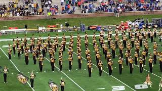 Marching Mizzou pregame on the field 11-20-21