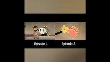 The Cuphead Show Episode 1 VS Episode 8 Comparison