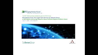 The MPF Webinar Series: "Revelations from 2026 Legal Tech Survey by Tabush Group" 2026 Mhp Gap Funding Nofa Workshop
