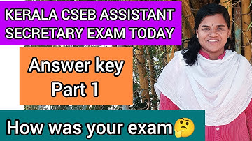 CSEB ASSISTANT SECRETARY EXAM 20 August 2023 TODAY ANSWER KEY PART 1|cseb assistant secretary exam