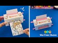How to make cute mini printer machine at home  paper craft art and craft tiktok 