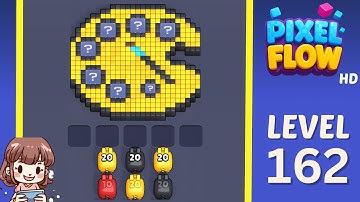 Pixel Flow Level 162 Solution Walkthrough