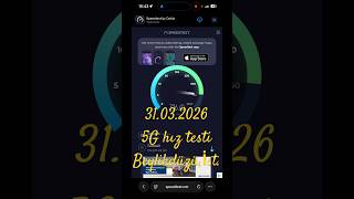 5G Hız Testi. Beylikdüzü İstanbul