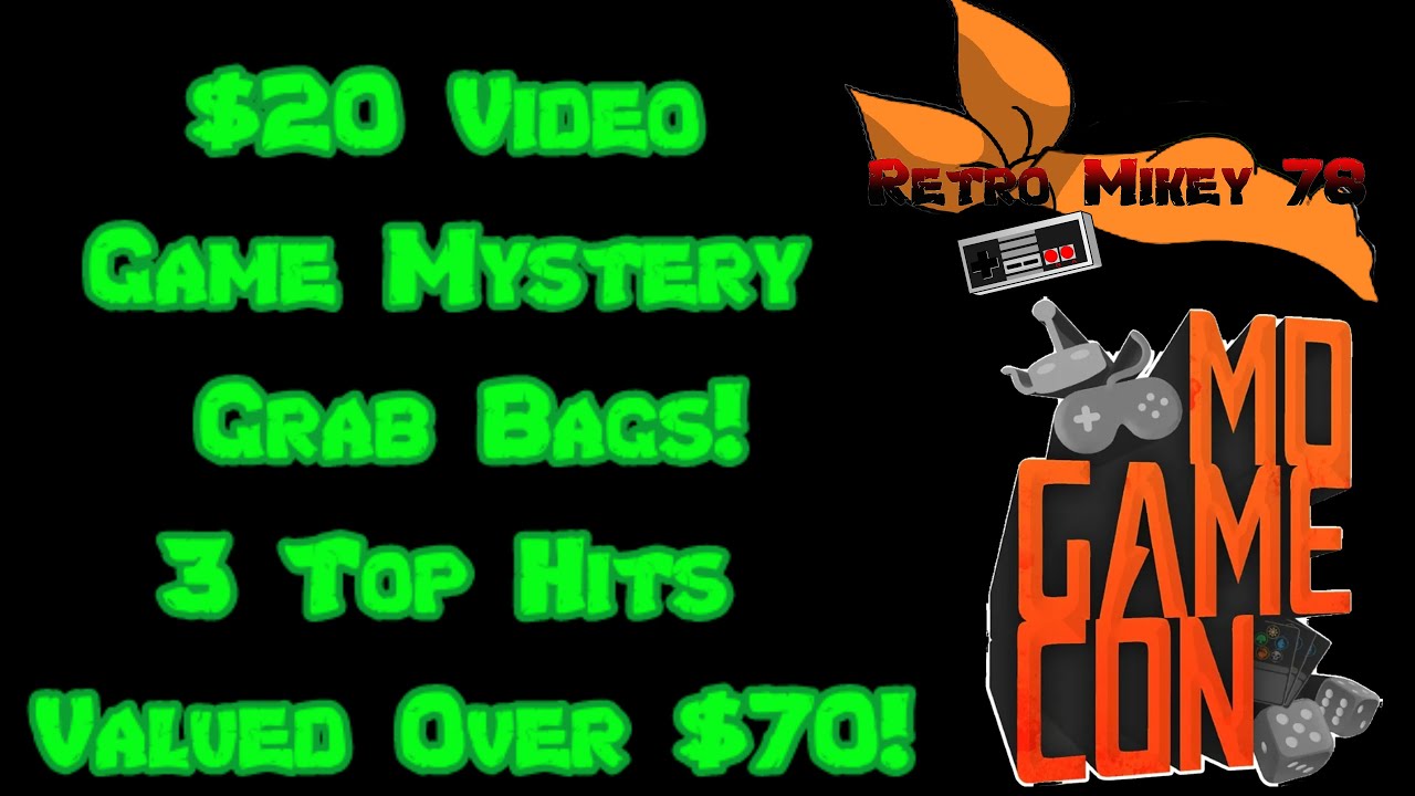 Mo Game Con $20 Mystery Video Game Bags! 3 Top Hits Valued Over $70! 