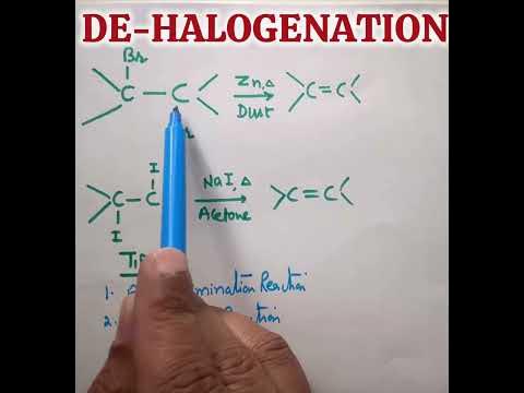 Dehalogenation reaction | vicinal dihalides #short #organicchemistry