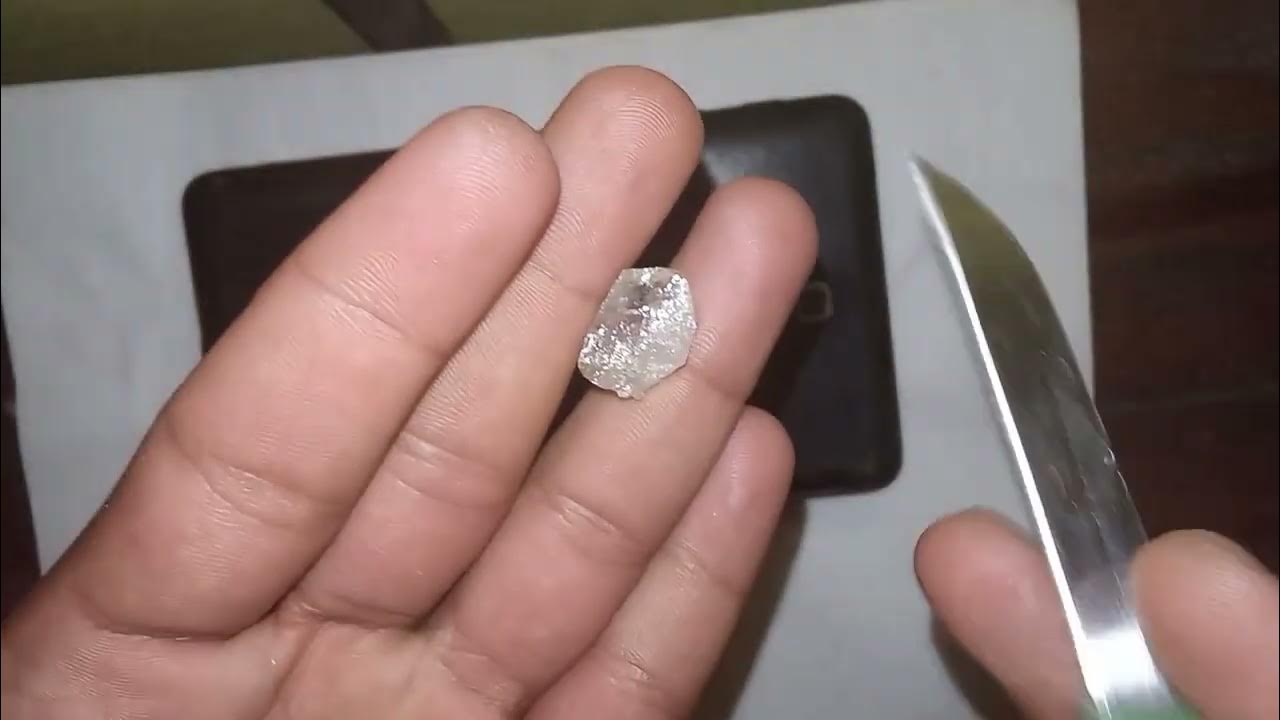 How To Test A Raw Diamond At Home how to test rough diamond at home - YouTube