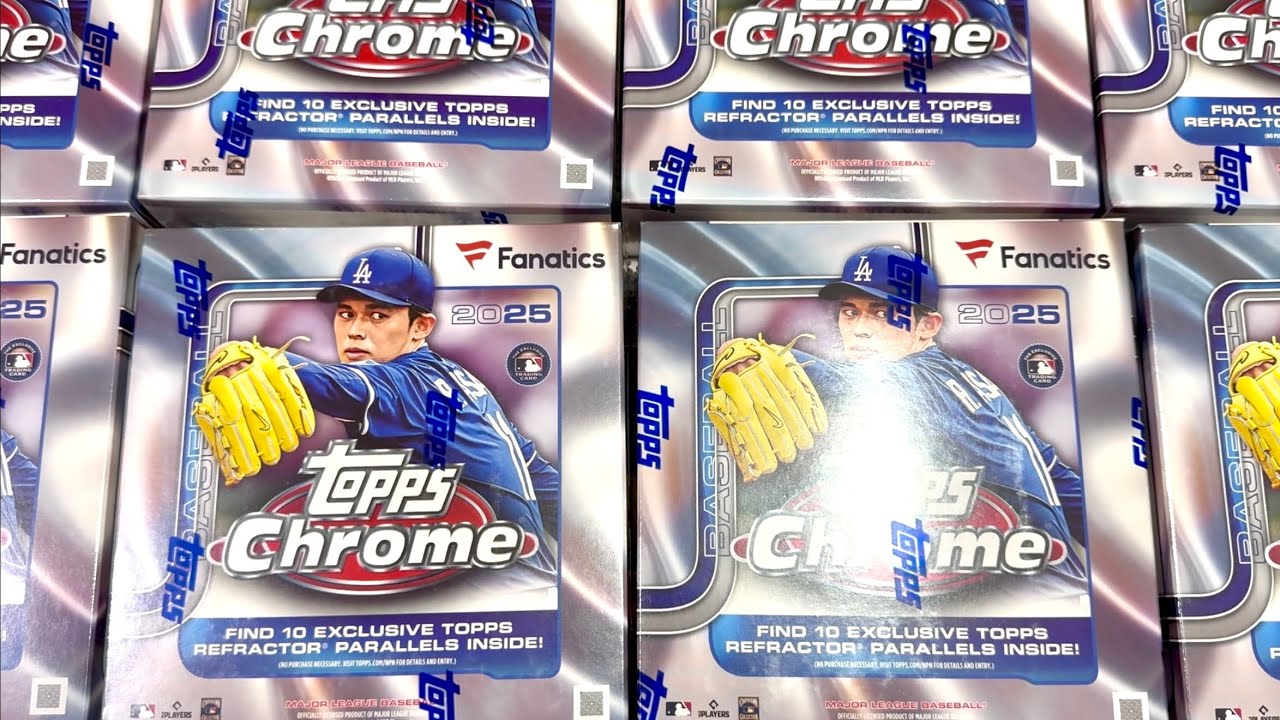 NEW RELEASE! 2025 TOPPS CHROME *FANATICS EXCLUSIVE* MEGA BOXES 