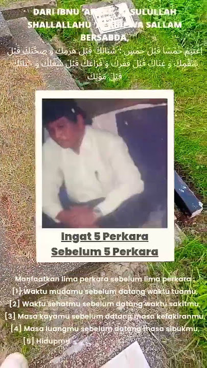 ingat 5 Perkara, sebelum 5 Perkara