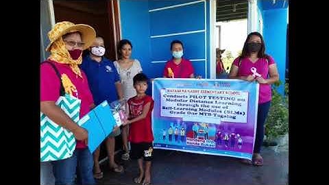 Modular distance learning pilot testing DAY1” MNKES”