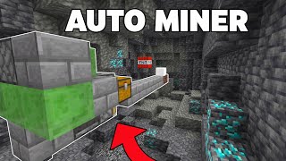 Automatic Diamond Mining Machine in Minecraft Bedrock 1.18! screenshot 4