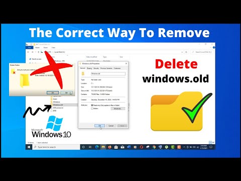 वीडियो: Windows 10 में Windows.old फ़ोल्डर को कैसे हटाएं