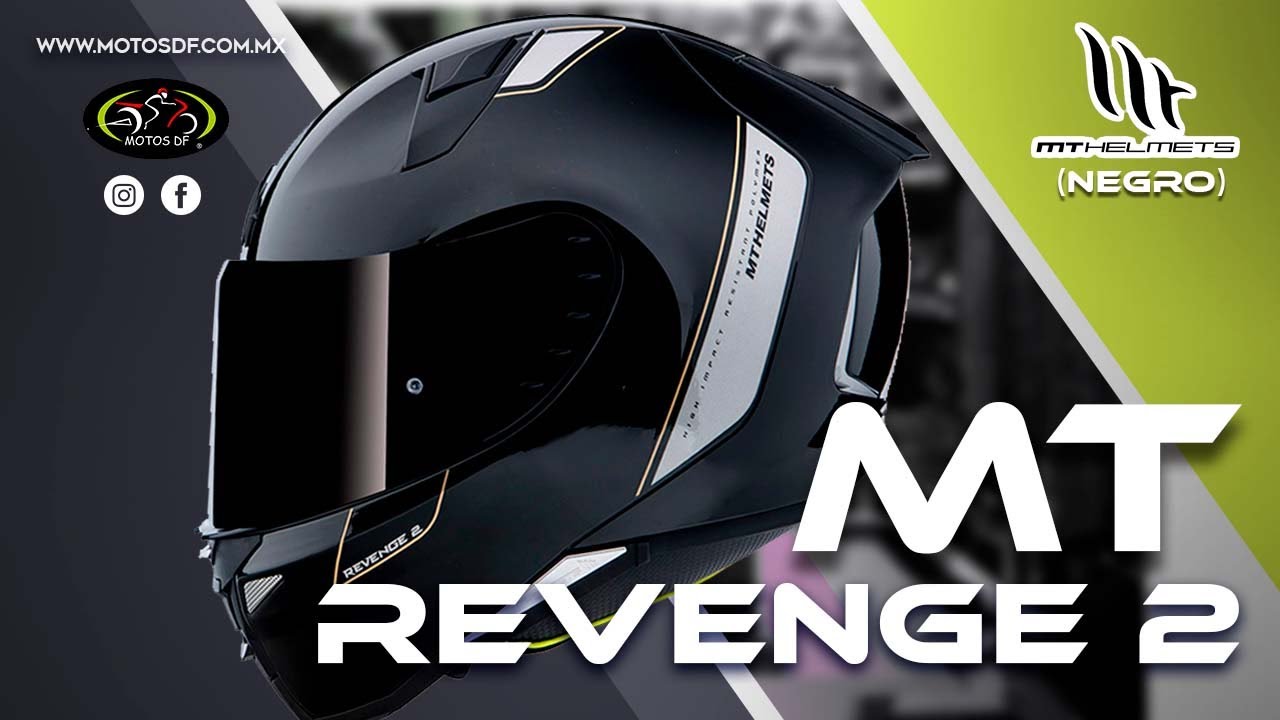 fumar Indulgente Violeta Casco MT Helmets Revenge 2 Solid - YouTube