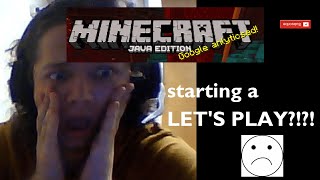 starting a minecraft let's play because i don't like playing with my friends anymore --- Episode One