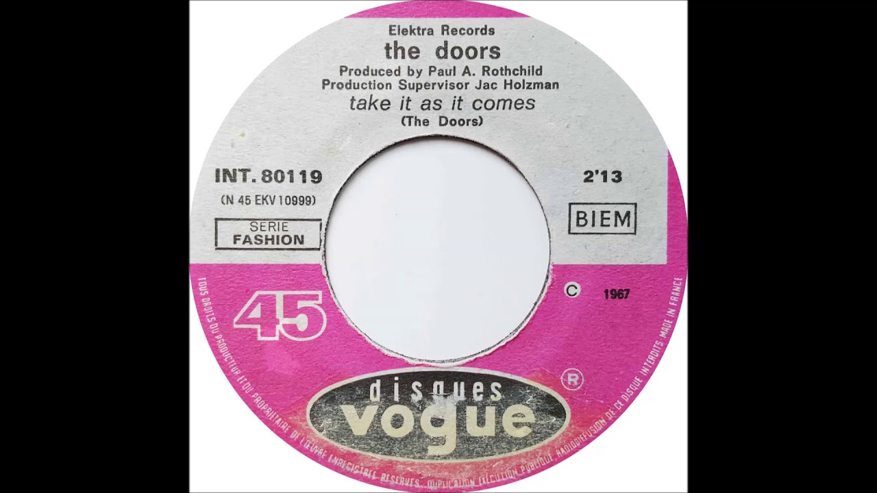 The Doors Take It As It Comes Youtube