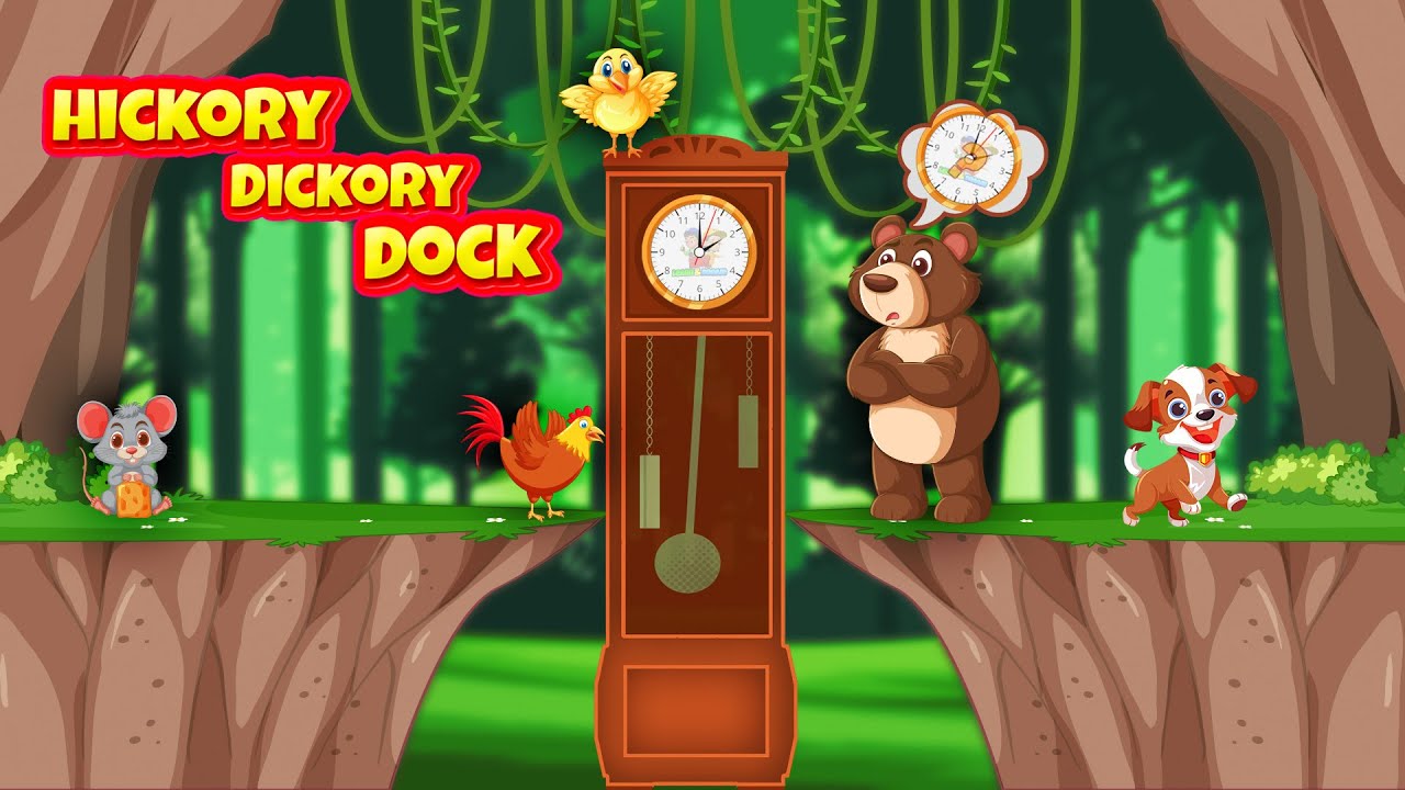 Hickory Dickory Dock | Learning Fun Nursery Rhyme Kids Songs With ...