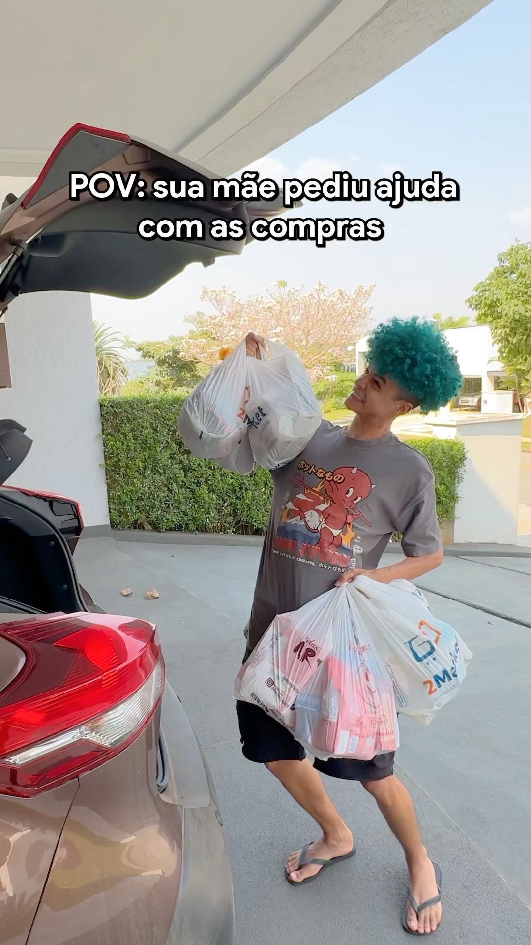 QUANDO SUA MÃE PEDE AJUDA COM AS COMPRAS