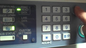 Sharp ARM 550/620/700 Reset Machine with Error Code