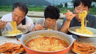 시원한 국물맛 ~ [[해물 짬뽕 라면(Spicy seafood instant Noodles)]] 요리&먹방!! - Mukbang eating show