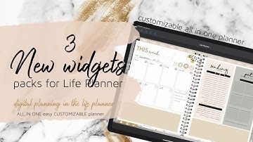 New Widgets for the Customizable Digital Life Planner | Goodnotes Digital Planning