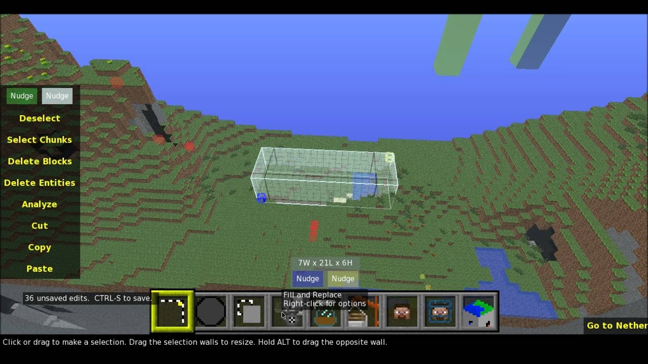 Minecraft Edit Maps In Minecraft Use Mcedit Youtube