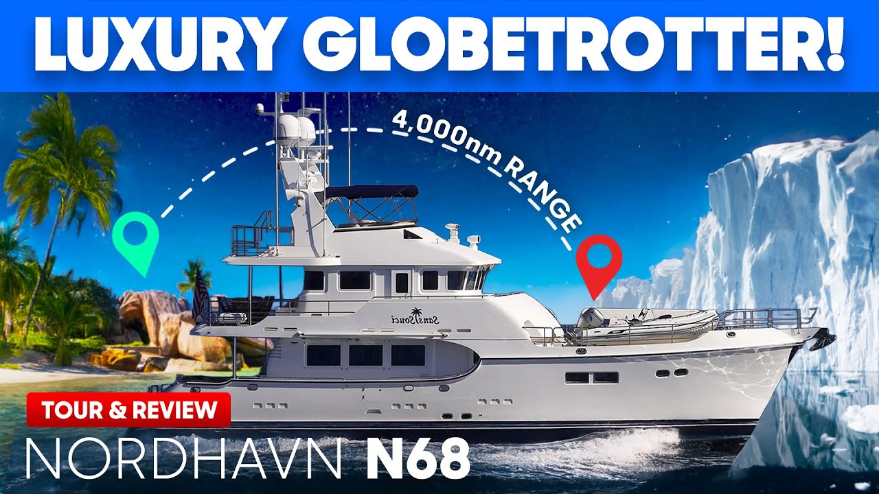 😳 4000+ морских миль — настоящий ЗВЕРЬ! Обзор и тур на яхте Nordhavn N68 Explorer