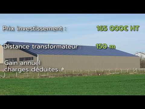 Hangar agricole solaire 695m² dans le Loir-et-Cher | Témoignage M. Gabilleau
