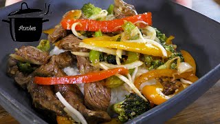 AIR FRYER STIR FRY, Beef and Veggies