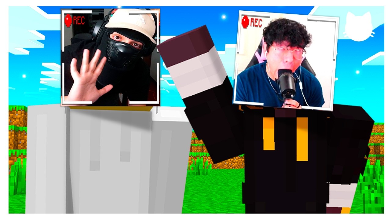 🤣Minecraft con CÁMARA es MUY GRACIOSO