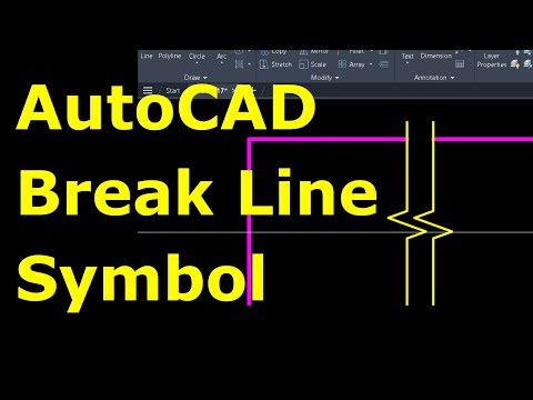 EP 41 AutoCAD การใช้ BREAK LINE SYMBOL  สอน AutoCAD โดย อาจารย์โฟม ประสบการณ์งานสอนกว่า 17ปี