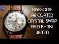 Hamilton Field Khaki 38mm AR Coated Sapphire Double Dome Swap - Crystal Times