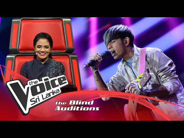 Sakuna Kavinda -Saragaye (සරාගයේ) | Blind Auditions | The Voice Sri Lanka class=