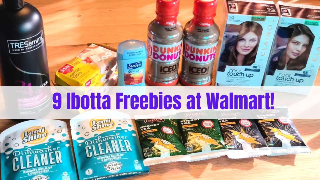 9 Ibotta Freebies at Walmart - Extreme Couponing Haul - YouTube