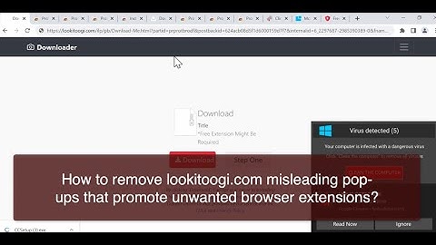 Lookitoogi.com malicious pop-ups - how to remove?
