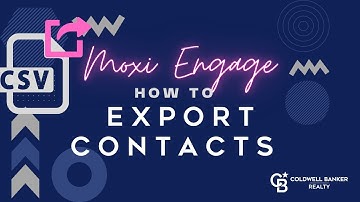 How to Export Contacts From Moxi Engage