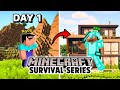 Building a Temporary House I Minecraft Survival Series Episode 1