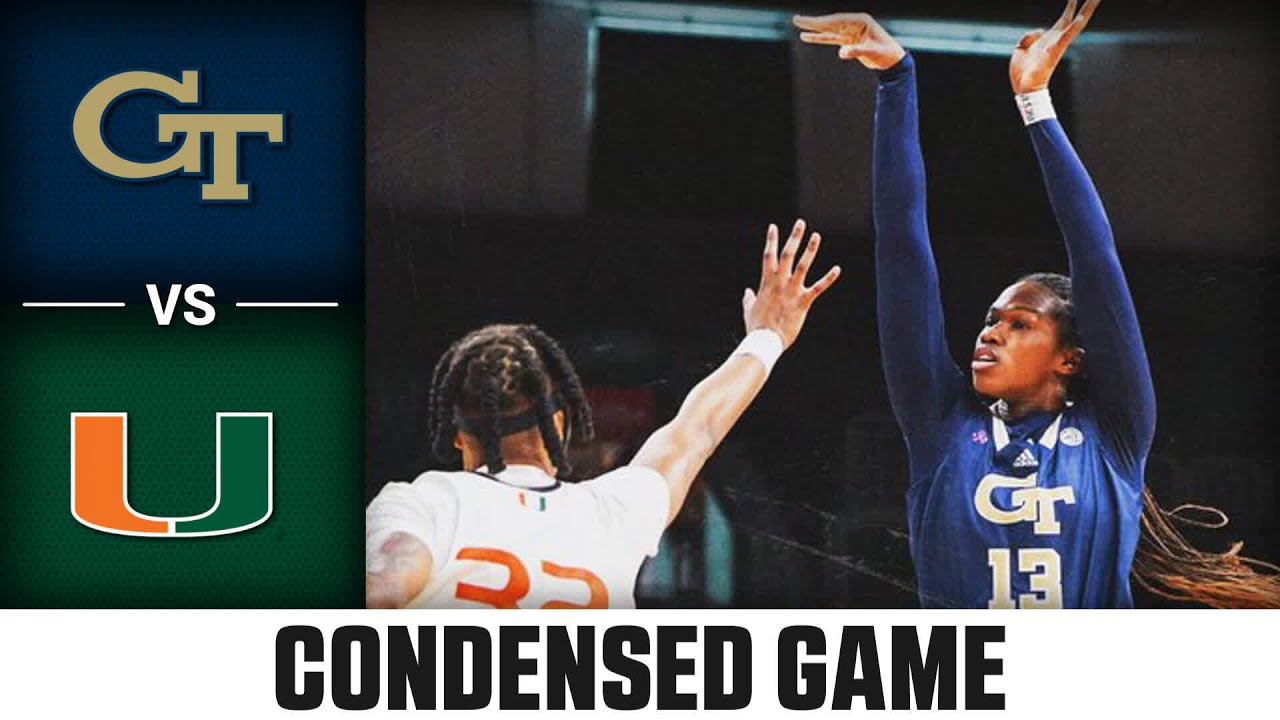 Georgia Tech vs. Miami Condensed Game | 2023-24 ACC Women's Basketball