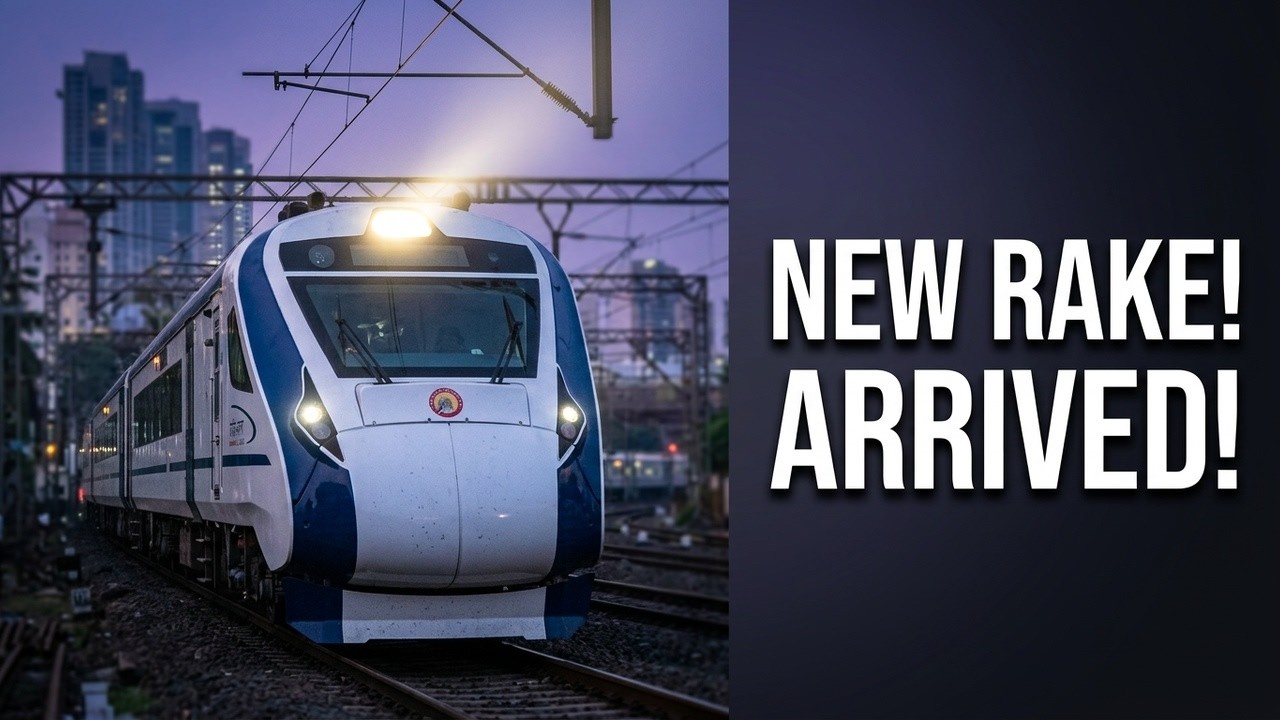 2 Rake Train Vande Bharat train 2nd rake reaches Mumbai, Maharashtra - YouTube